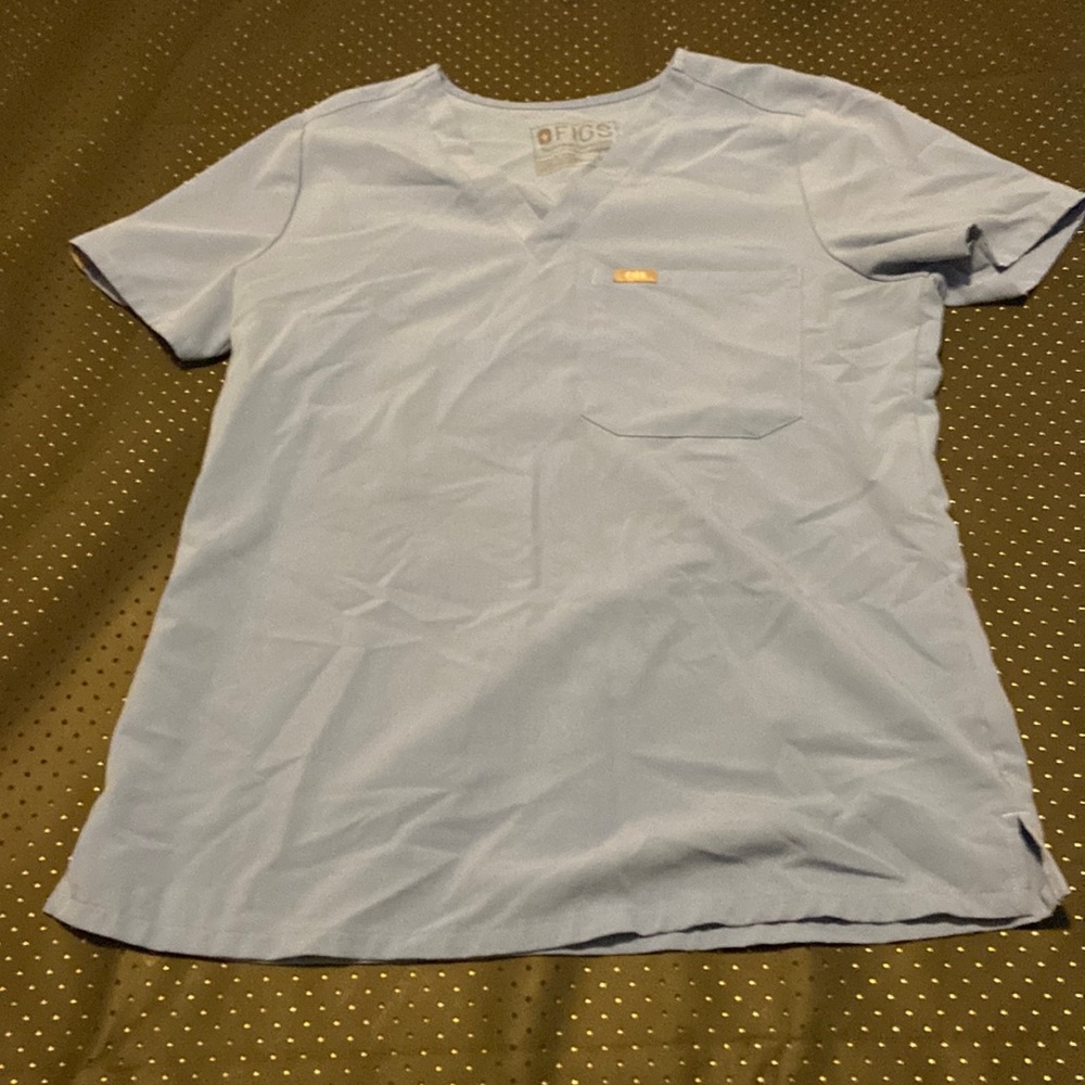 Blight blue scrub top